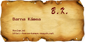 Barna Kámea névjegykártya